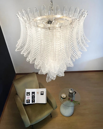 Palm Leaf Murano Chandelier
