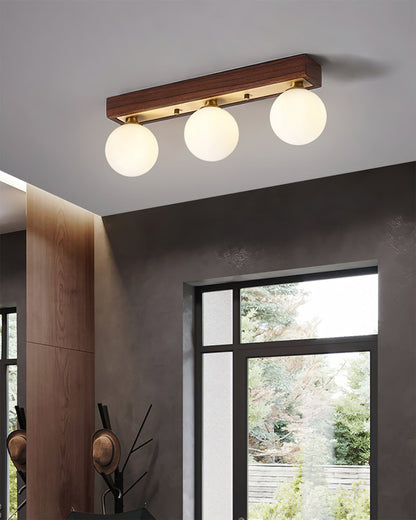 Penta Wood Ceiling Light
