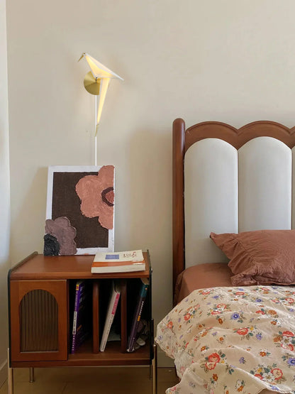 Perching Bird A Plug In Wall Lamp