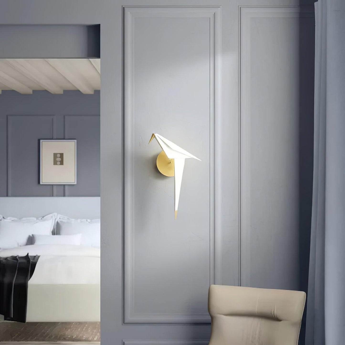Perching Bird Wall Lamp A