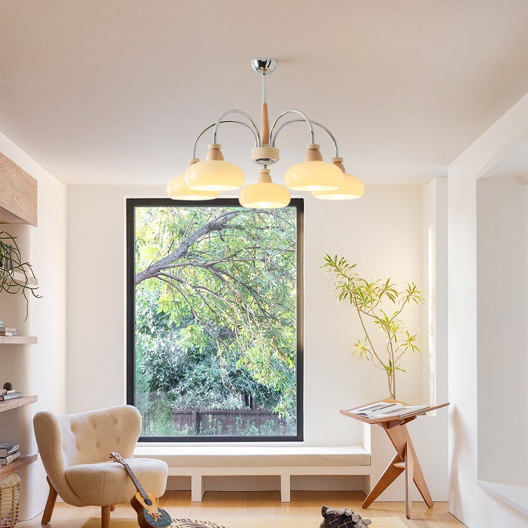 Persimmon Wood Chandelier