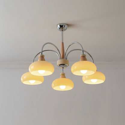 Persimmon Wood Chandelier