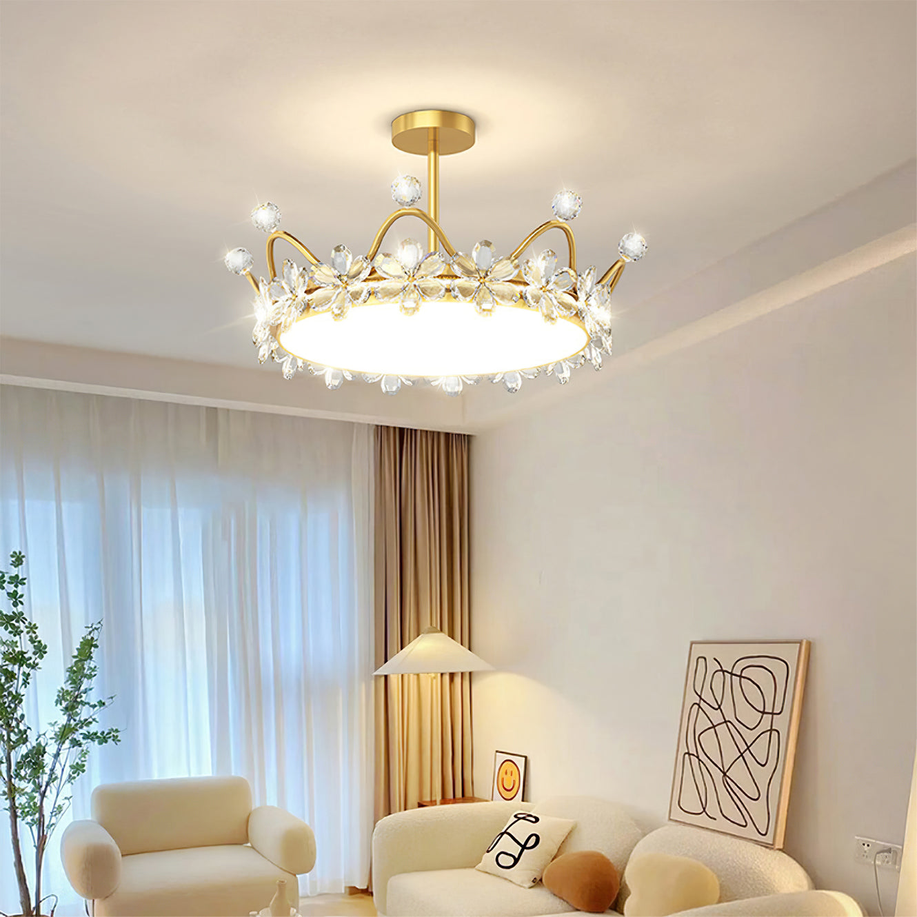 Petal Crown Ceiling Lamp