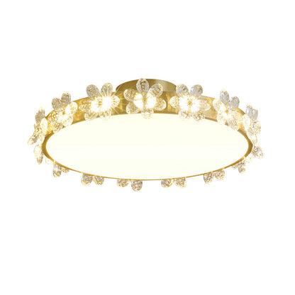 Petal Crystal Ceiling Lamp