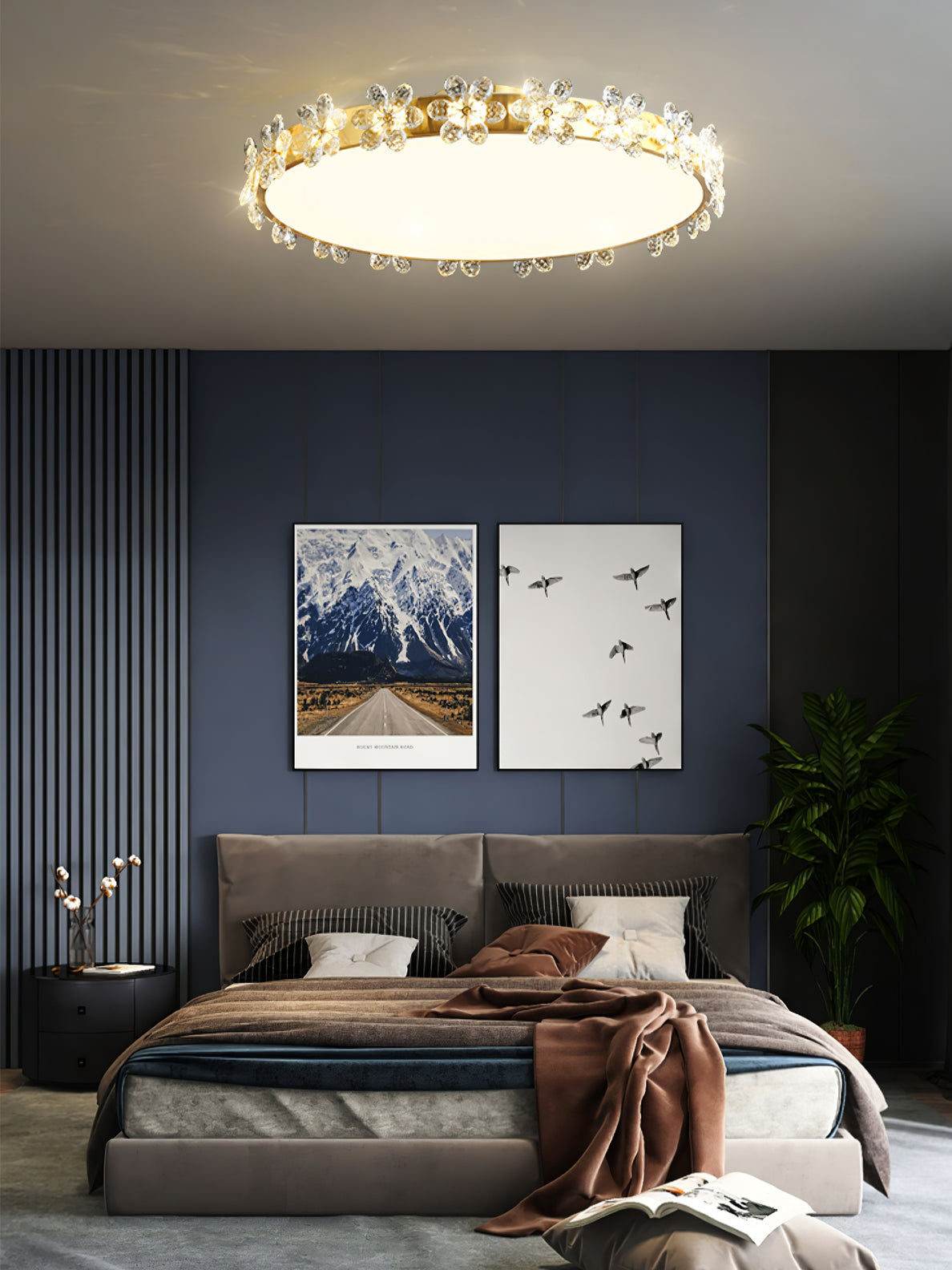 Petal Crystal Ceiling Lamp