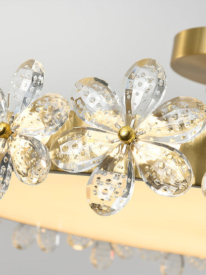 Petal Crystal Ceiling Lamp