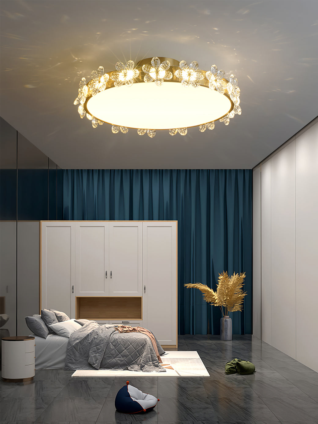 Petal Crystal Ceiling Lamp