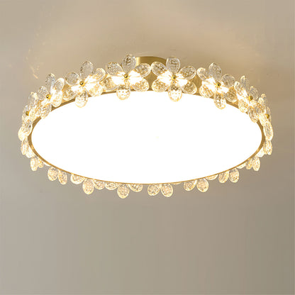 Petal Crystal Ceiling Lamp