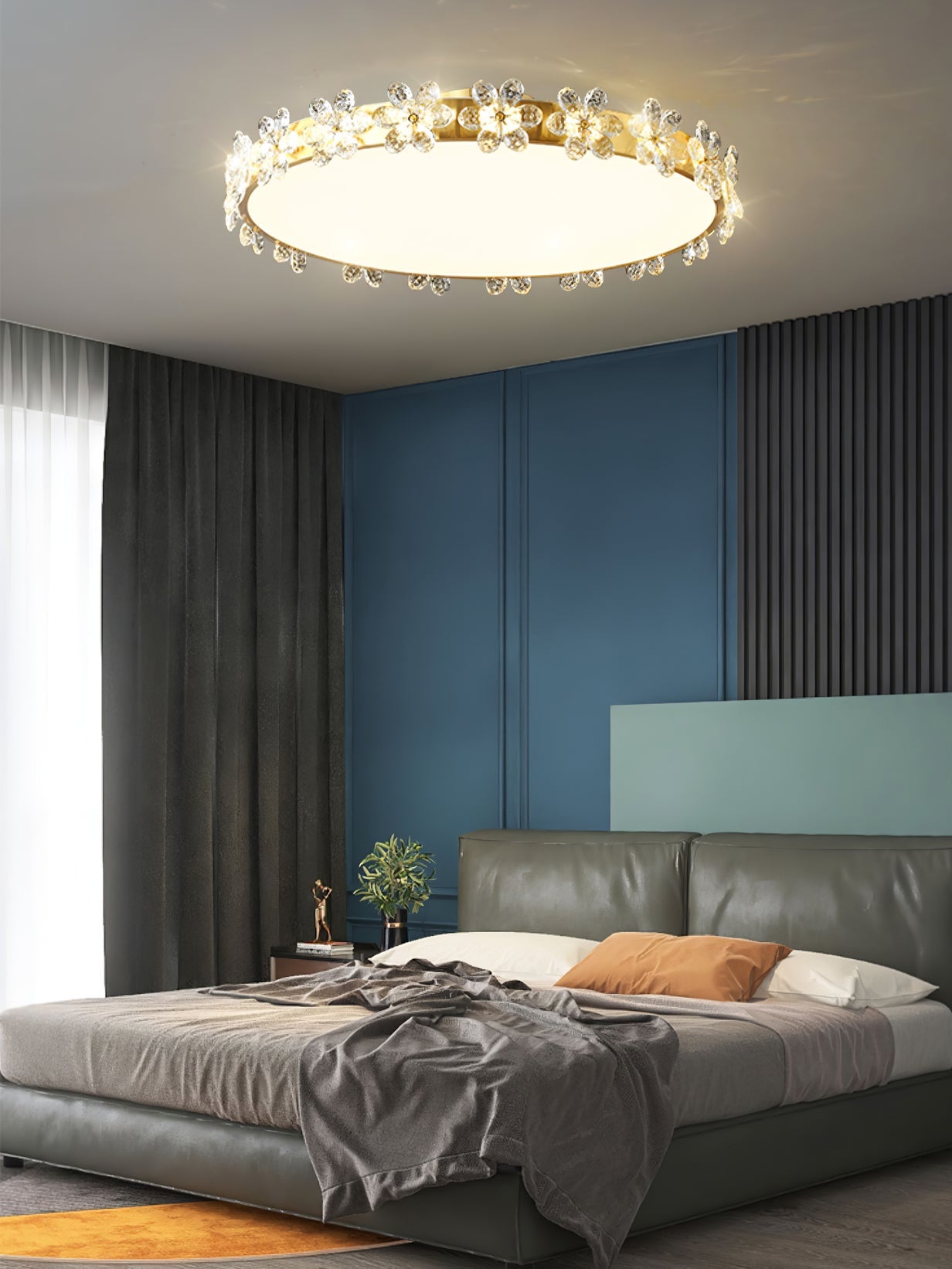 Petal Crystal Ceiling Lamp