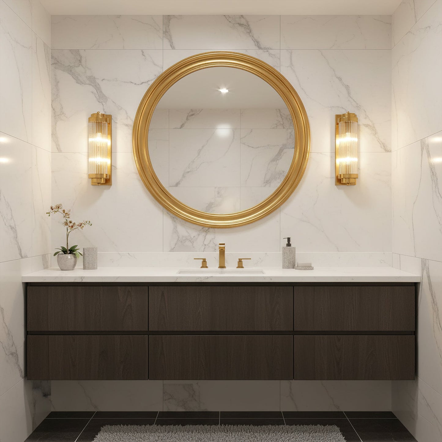 Pillar Offset Wall Lamp