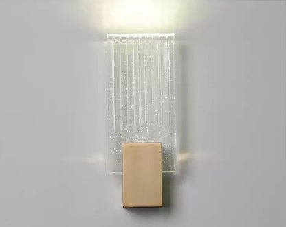 Pleated Crystal Wall Lamp
