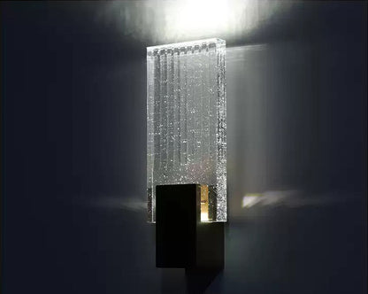 Pleated Crystal Wall Lamp