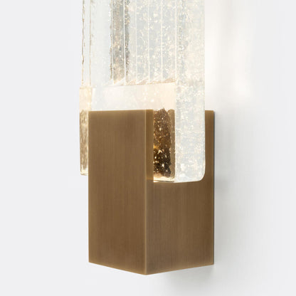 Pleated Crystal Wall Lamp