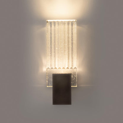Pleated Crystal Wall Lamp