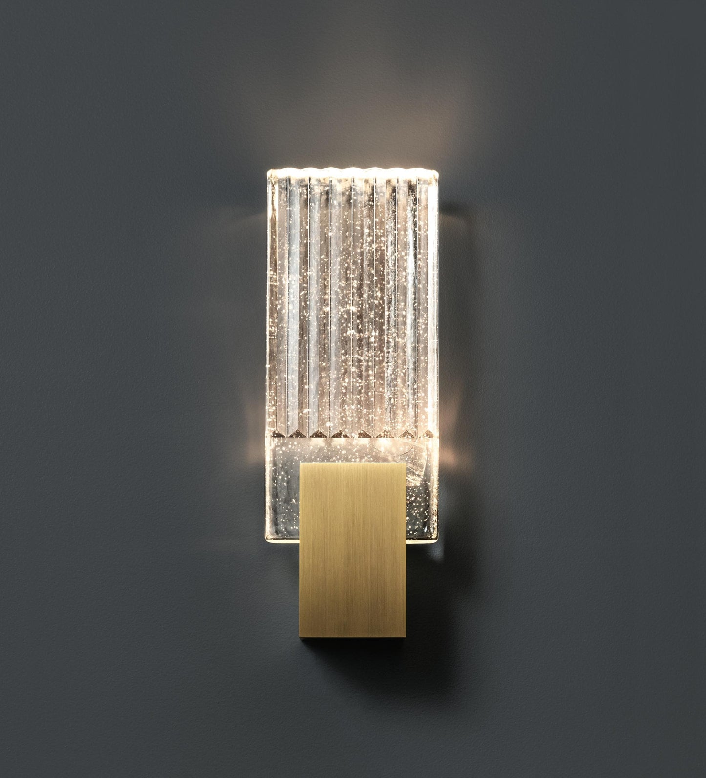 Pleated Crystal Wall Lamp