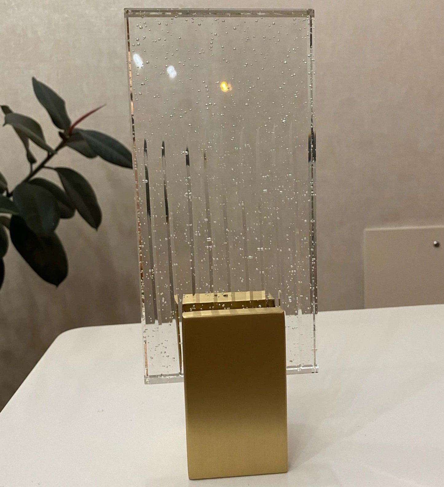 Pleated Crystal Wall Lamp