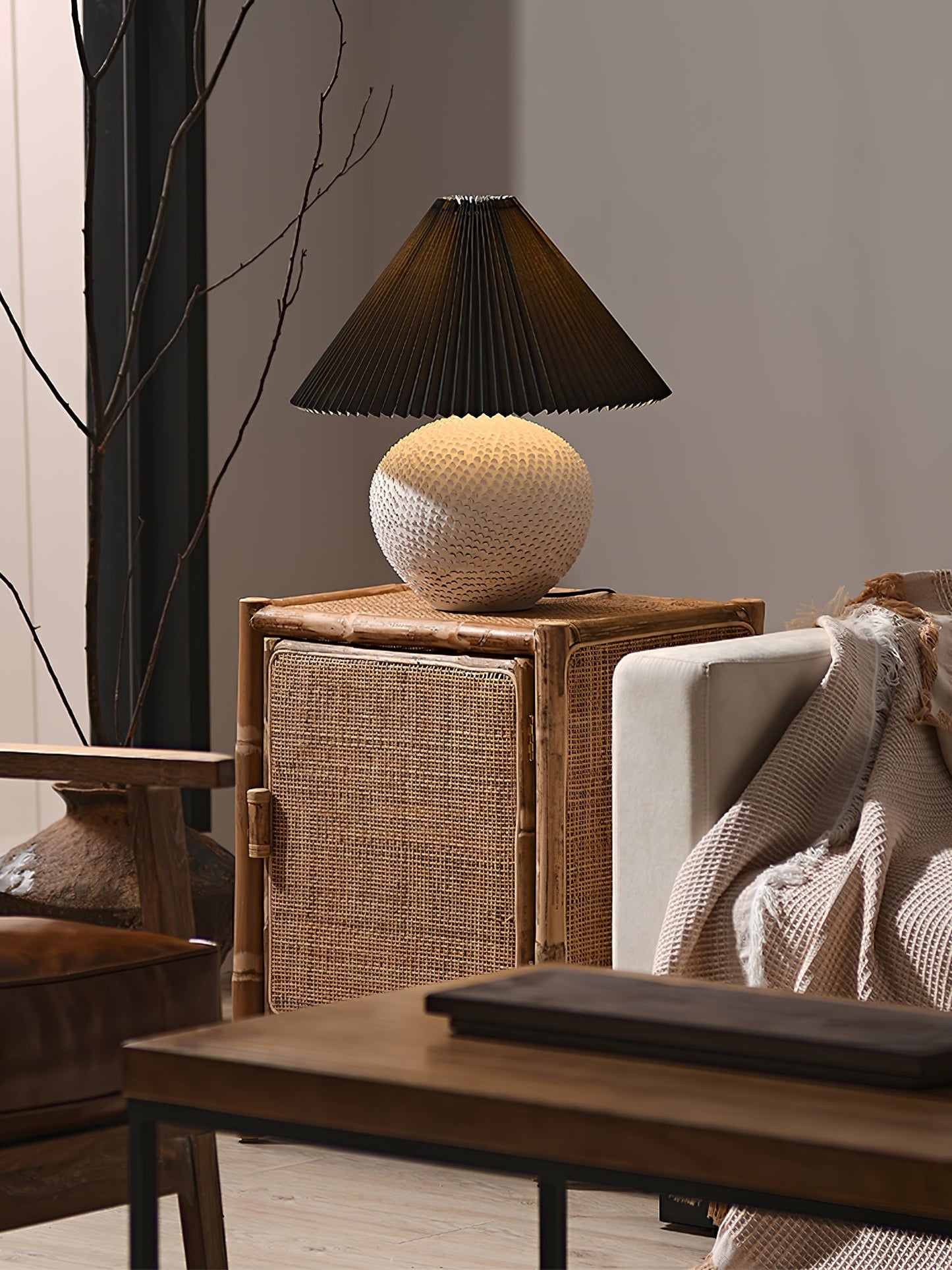 Textured Ceramic Table Light