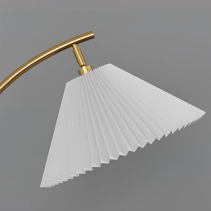 Pleated Fabric Drawer Floor Lamp