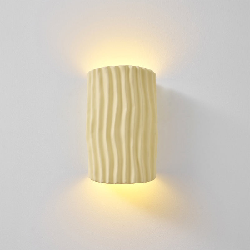 Pleated Resin Wall Lamp
