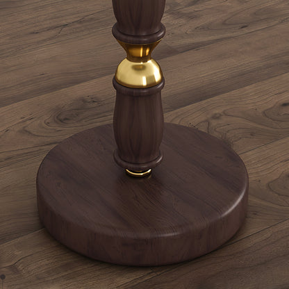 Pleated Wooden Table Lamp