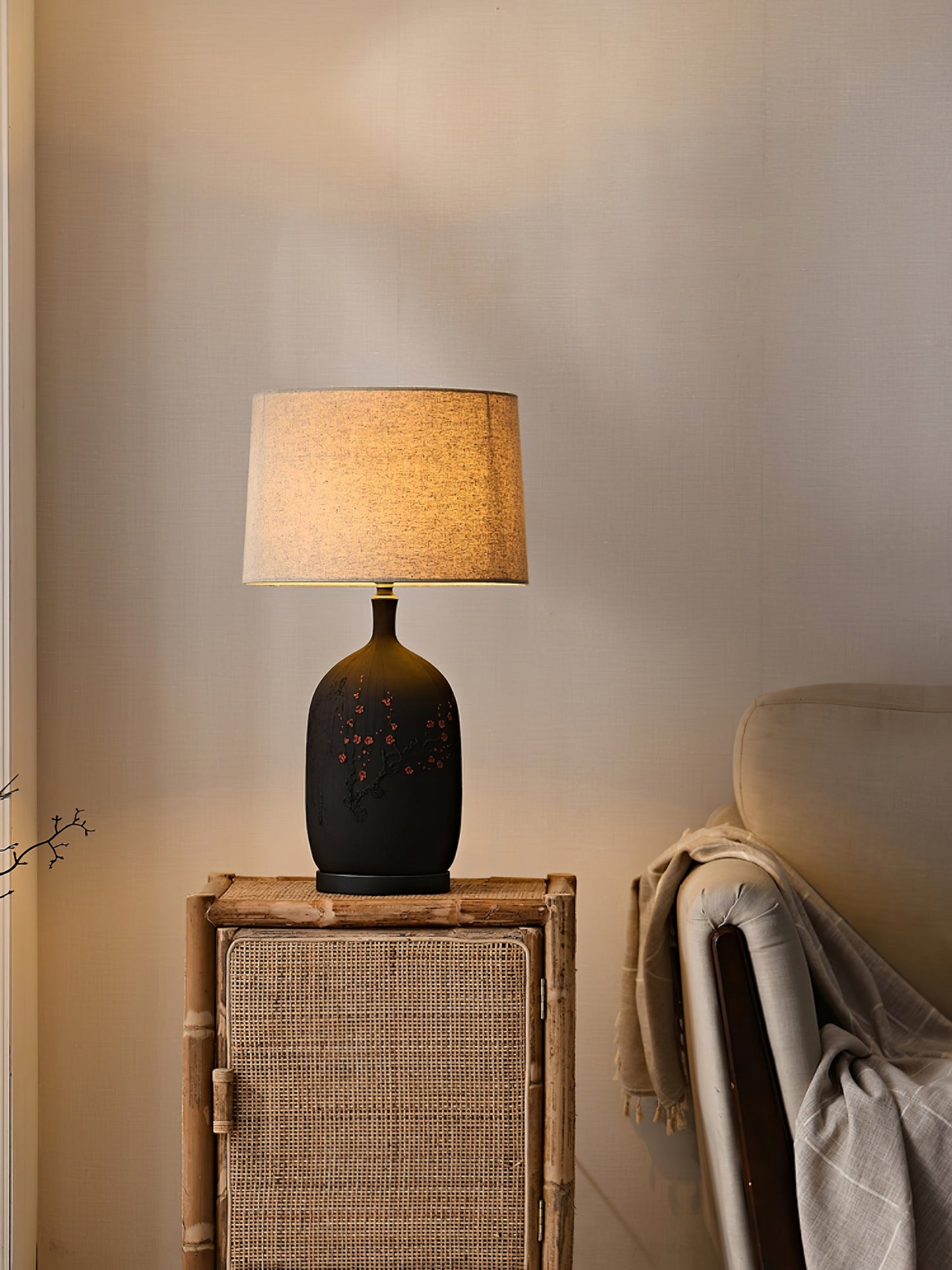 Plum Ceramic Table Lamp