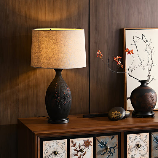 Plum Ceramic Table Lamp