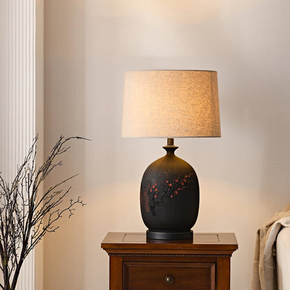 Plum Ceramic Table Lamp