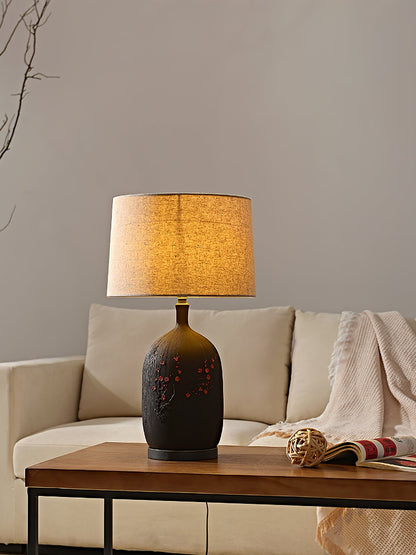 Plum Ceramic Table Lamp