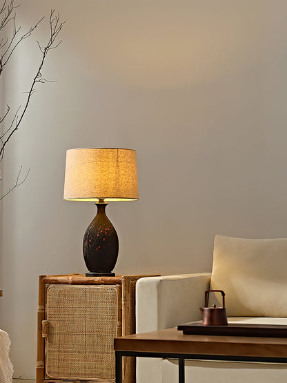 Plum Ceramic Table Lamp