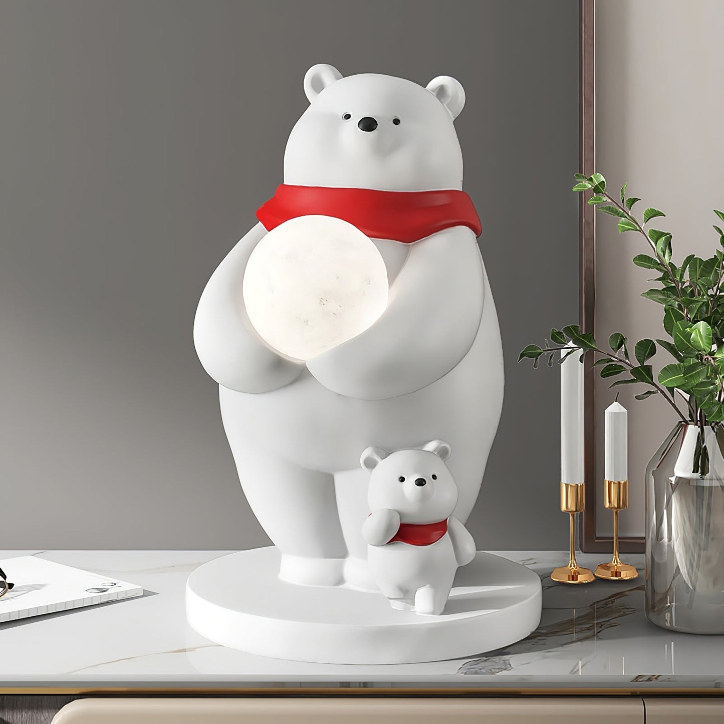 Polar Bears Table Lamp