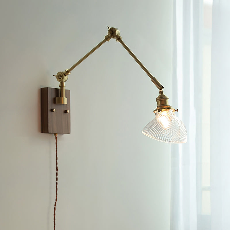 Rebell Swing Arm Plug In Wall Lamp
