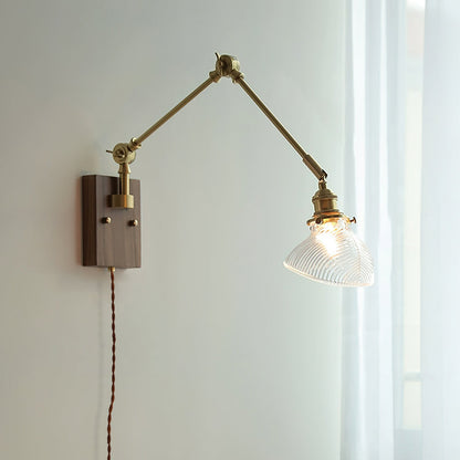 Rebell Swing Arm Plug In Wall Lamp