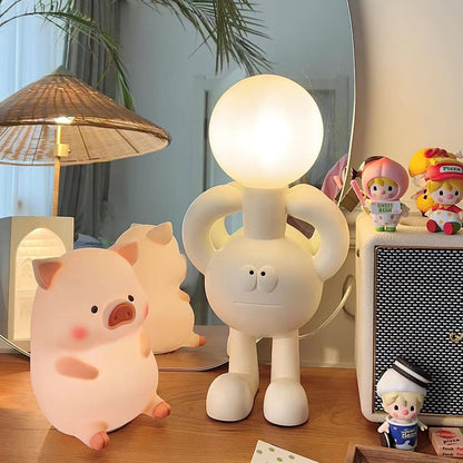 Resin Robot Table Lamp