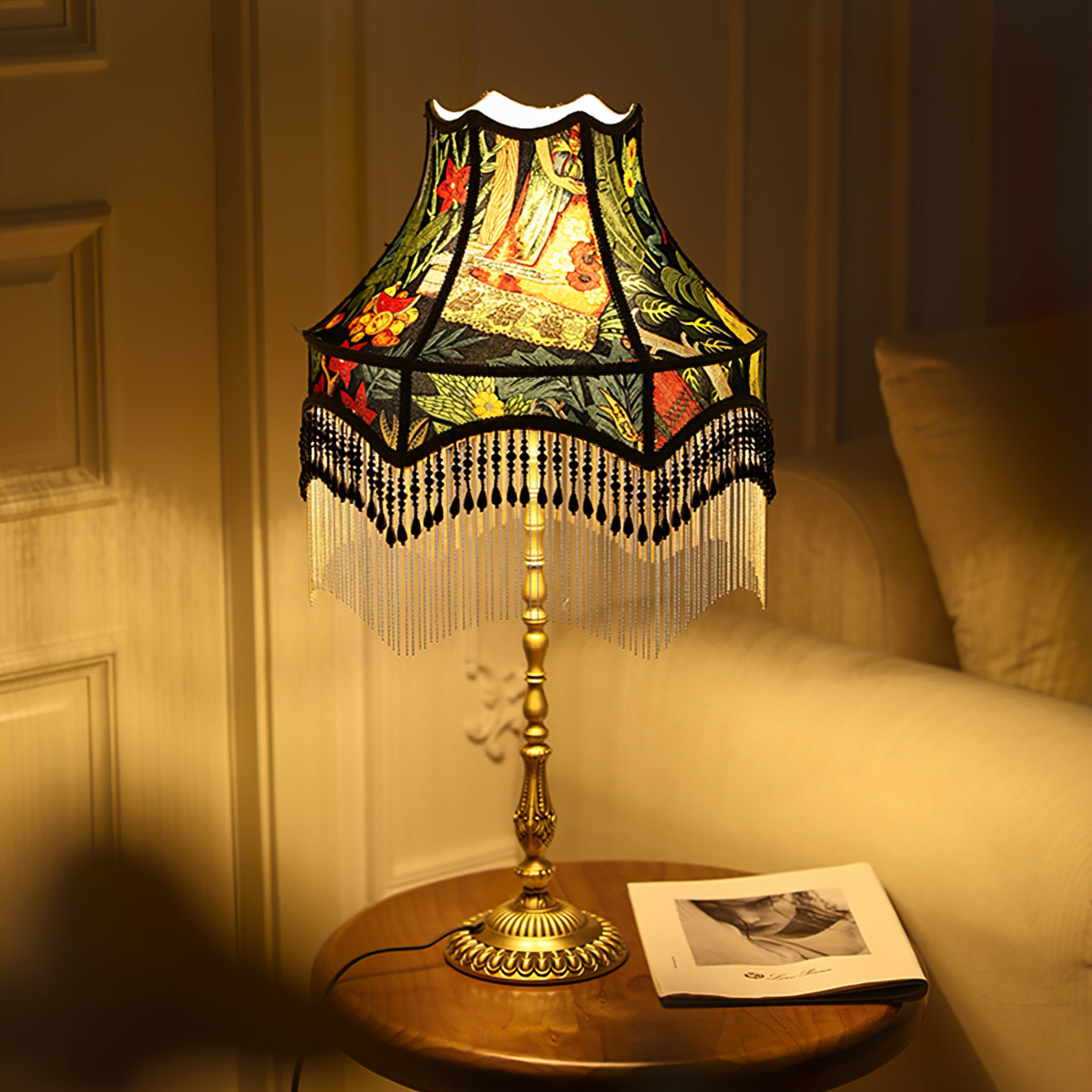 Retro Peony Table Light