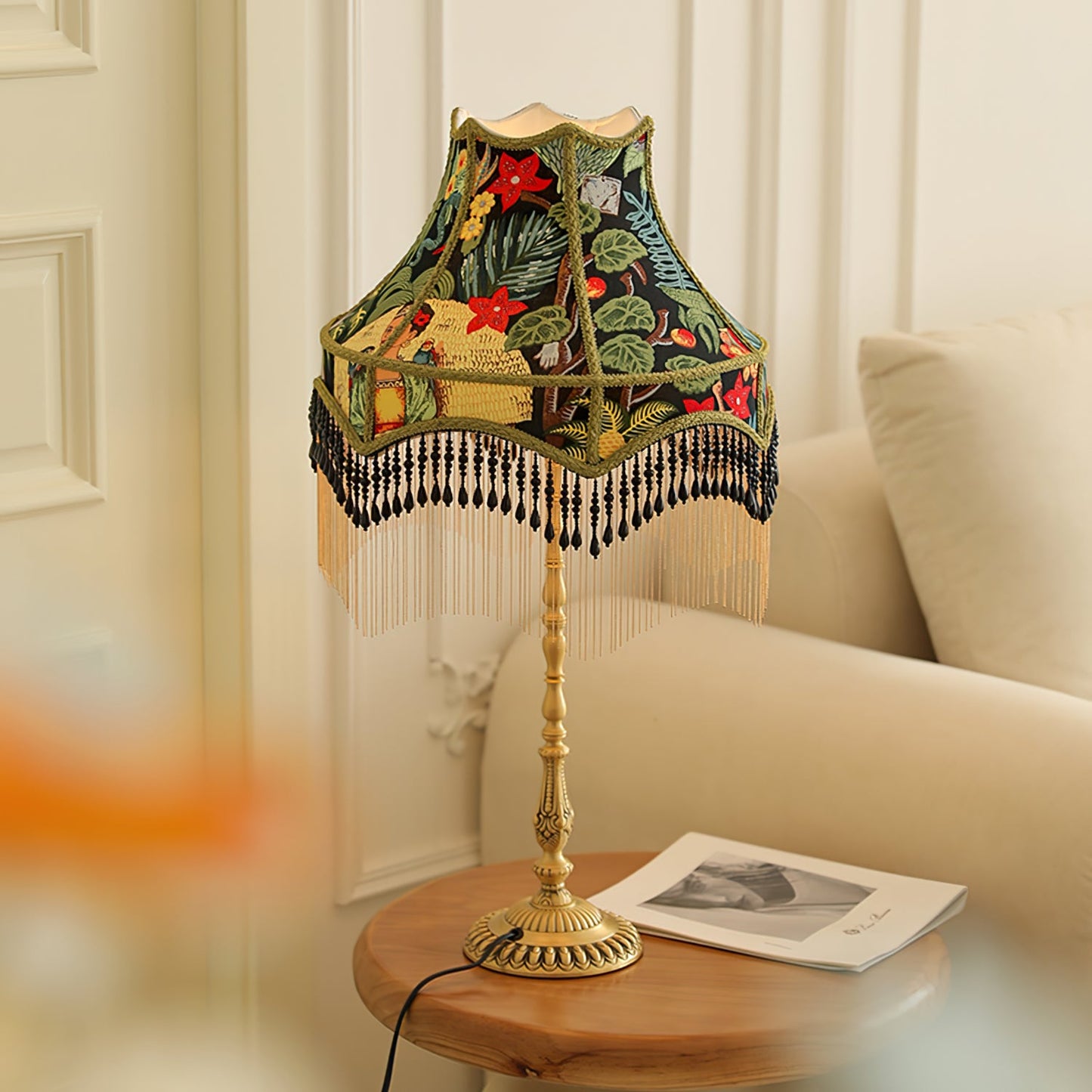 Retro Peony Table Light