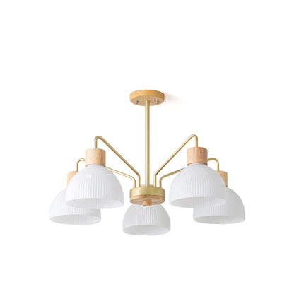 Ribbed Chandelier