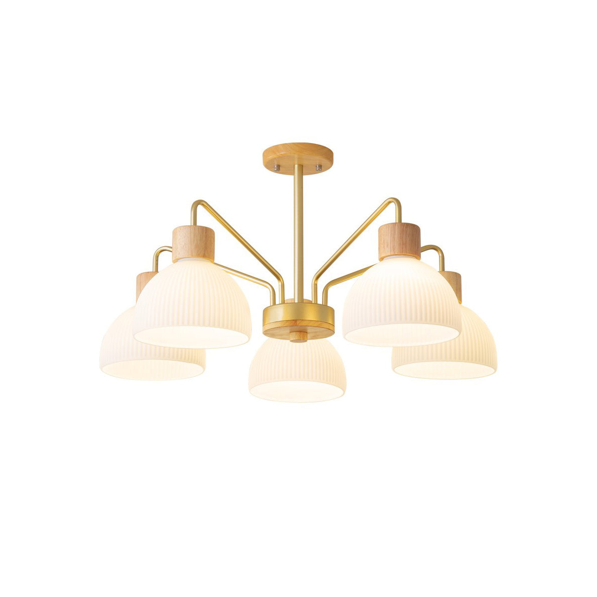 Ribbed Chandelier