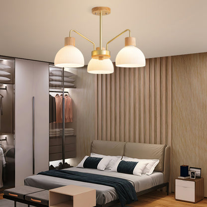 Ribbed Chandelier