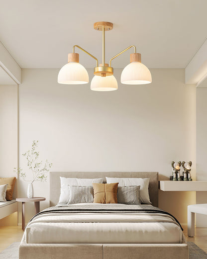 Ribbed Chandelier