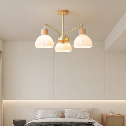 Ribbed Chandelier