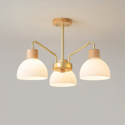 Ribbed Chandelier