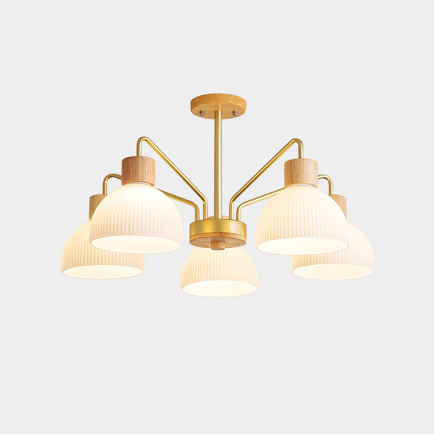 Ribbed Chandelier