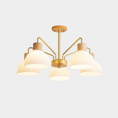 Ribbed Chandelier