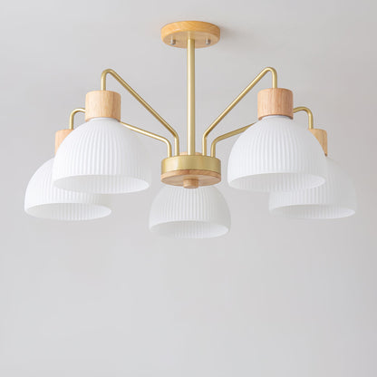 Ribbed Chandelier