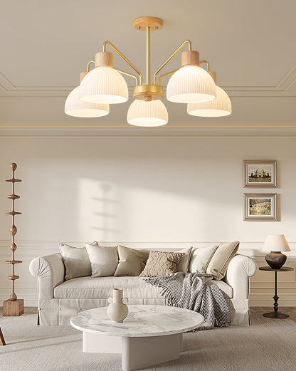 Ribbed Chandelier