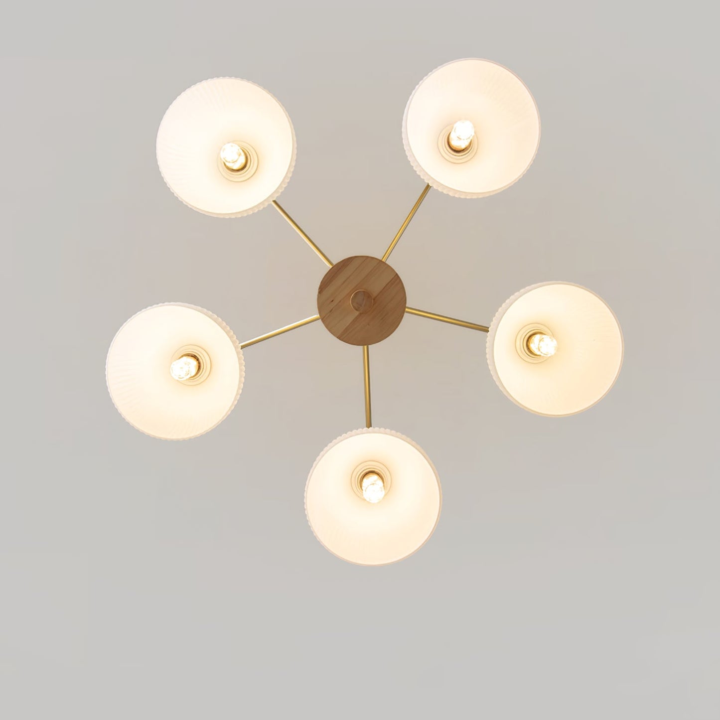 Ribbed Chandelier