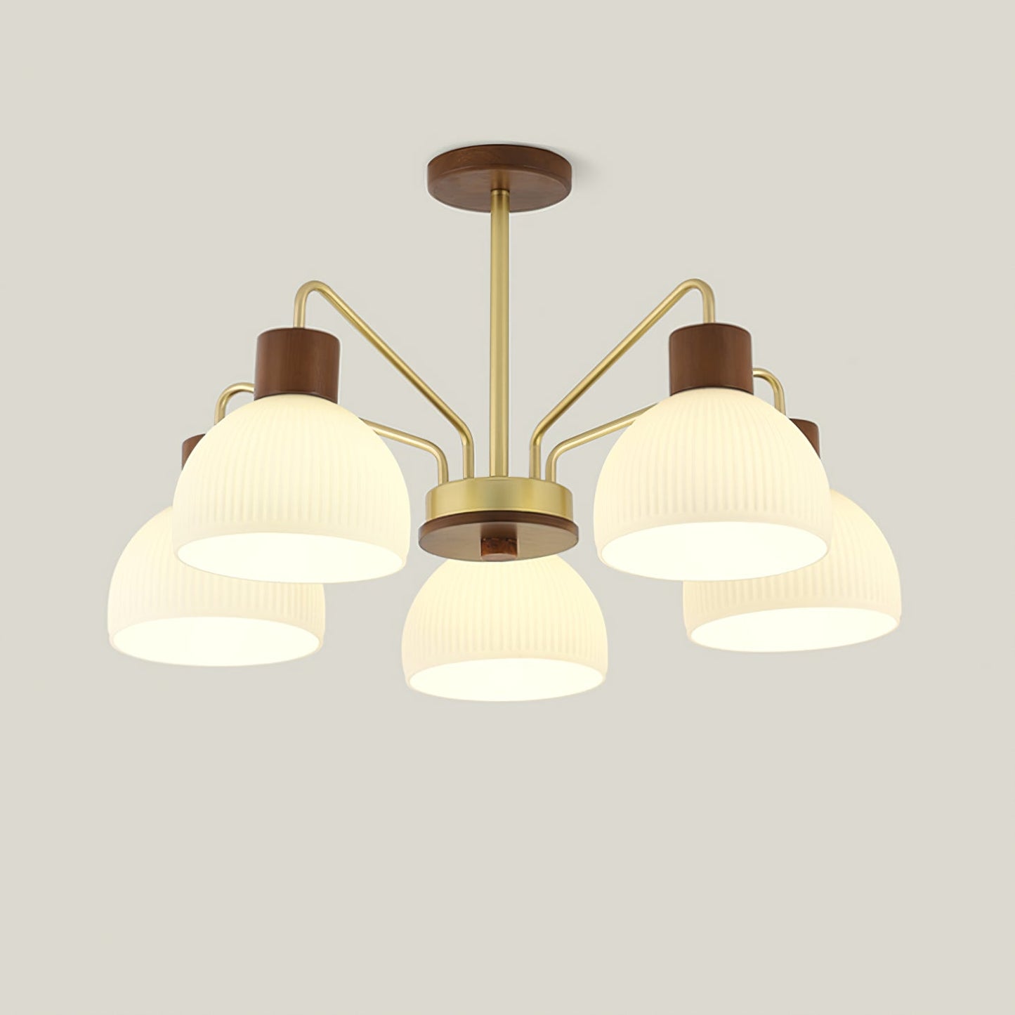 Ribbed Chandelier