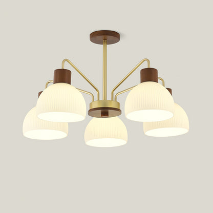 Ribbed Chandelier