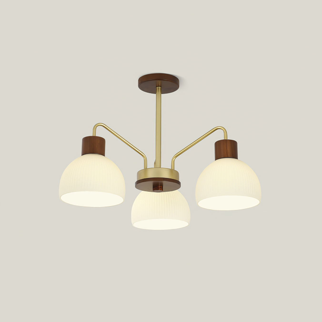 Ribbed Chandelier