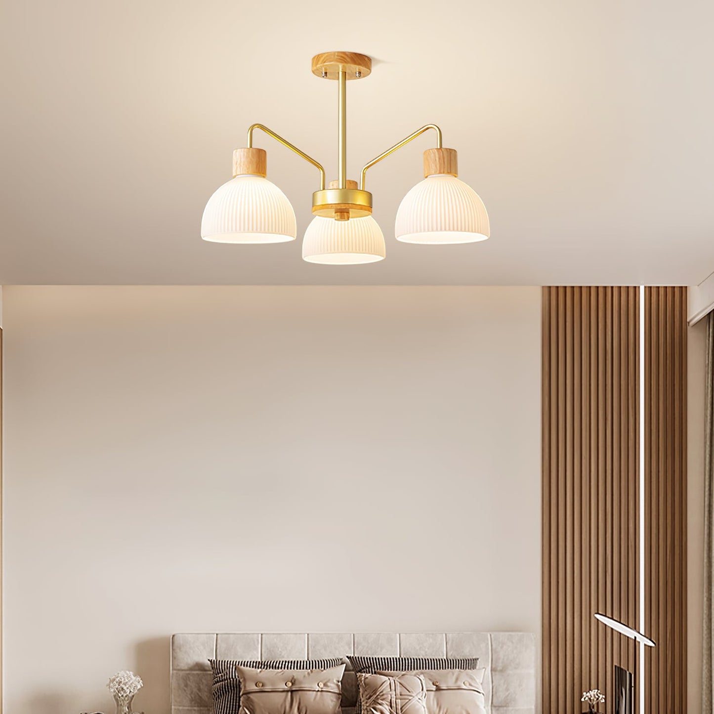Ribbed Chandelier